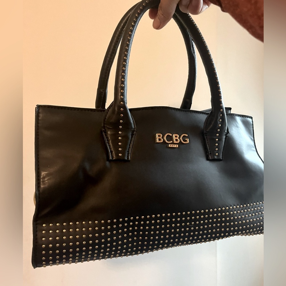 BCBG Paris Black Studded Women's Bag